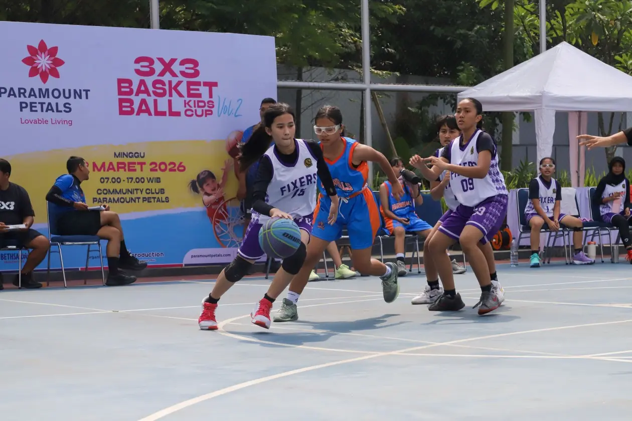 Paramount Petals Warnai Akhir Pekan dengan Kompetisi Basket Anak ‘3 on 3 Basketball Kids Cup’